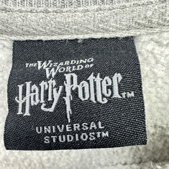 Harry Potter Ravenclaw Sweatshirt Sz Medium Gray Universal Studios Gray Fleece - Picture 10 of 10